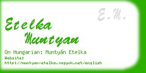 etelka muntyan business card